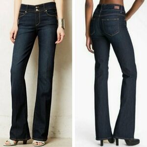 PAIGE Dark Indigo Flare Jeans